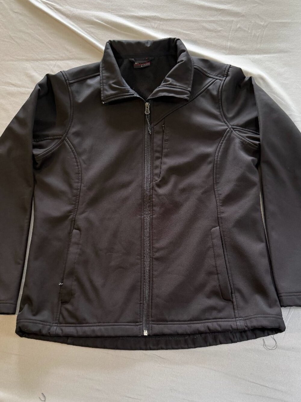 Baleaf Women's Softshell Weather Resistant Jacket Full Zip Black Large EUC